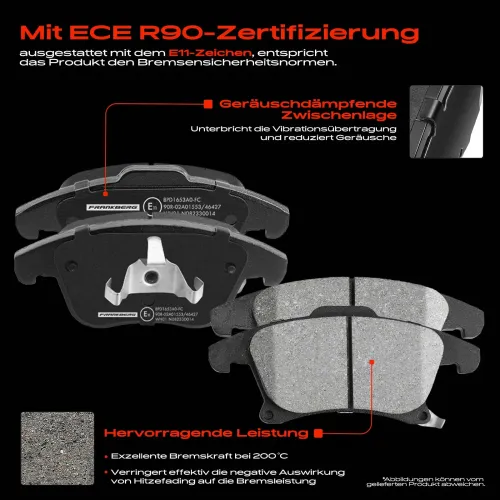 Bremsensatz, Scheibenbremse Vorderachse Frankberg 5481FB0033568 Bild Bremsensatz, Scheibenbremse Vorderachse Frankberg 5481FB0033568