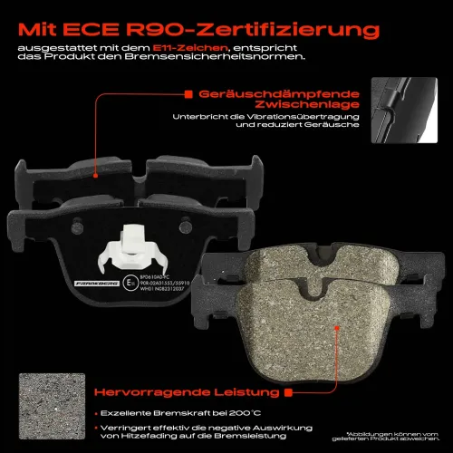 Bremsensatz, Scheibenbremse Hinterachse Frankberg 5481FB0033569 Bild Bremsensatz, Scheibenbremse Hinterachse Frankberg 5481FB0033569