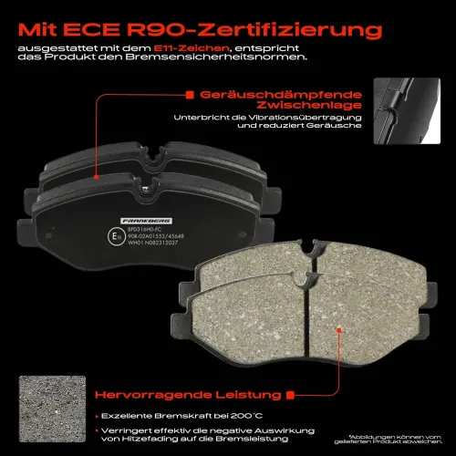 Bremsensatz, Scheibenbremse Vorderachse Frankberg 5481FB0033581 Bild Bremsensatz, Scheibenbremse Vorderachse Frankberg 5481FB0033581