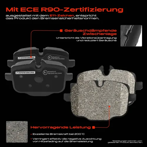 Bremsensatz, Scheibenbremse Hinterachse Frankberg 5481FB0033584 Bild Bremsensatz, Scheibenbremse Hinterachse Frankberg 5481FB0033584