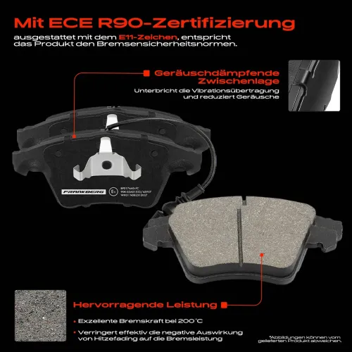 Bremsensatz, Scheibenbremse Vorderachse Frankberg 5481FB0033600 Bild Bremsensatz, Scheibenbremse Vorderachse Frankberg 5481FB0033600