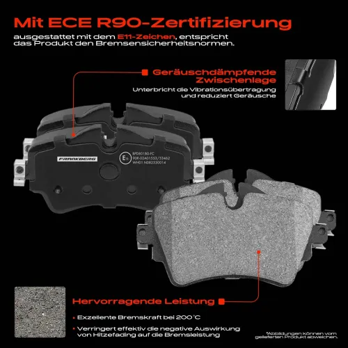 Bremsensatz, Scheibenbremse Vorderachse Frankberg 5481FB0033603 Bild Bremsensatz, Scheibenbremse Vorderachse Frankberg 5481FB0033603