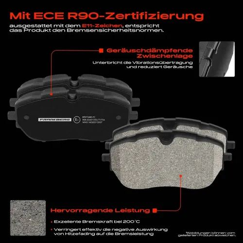 Bremsensatz, Scheibenbremse Vorderachse Frankberg 5481FB0033606 Bild Bremsensatz, Scheibenbremse Vorderachse Frankberg 5481FB0033606