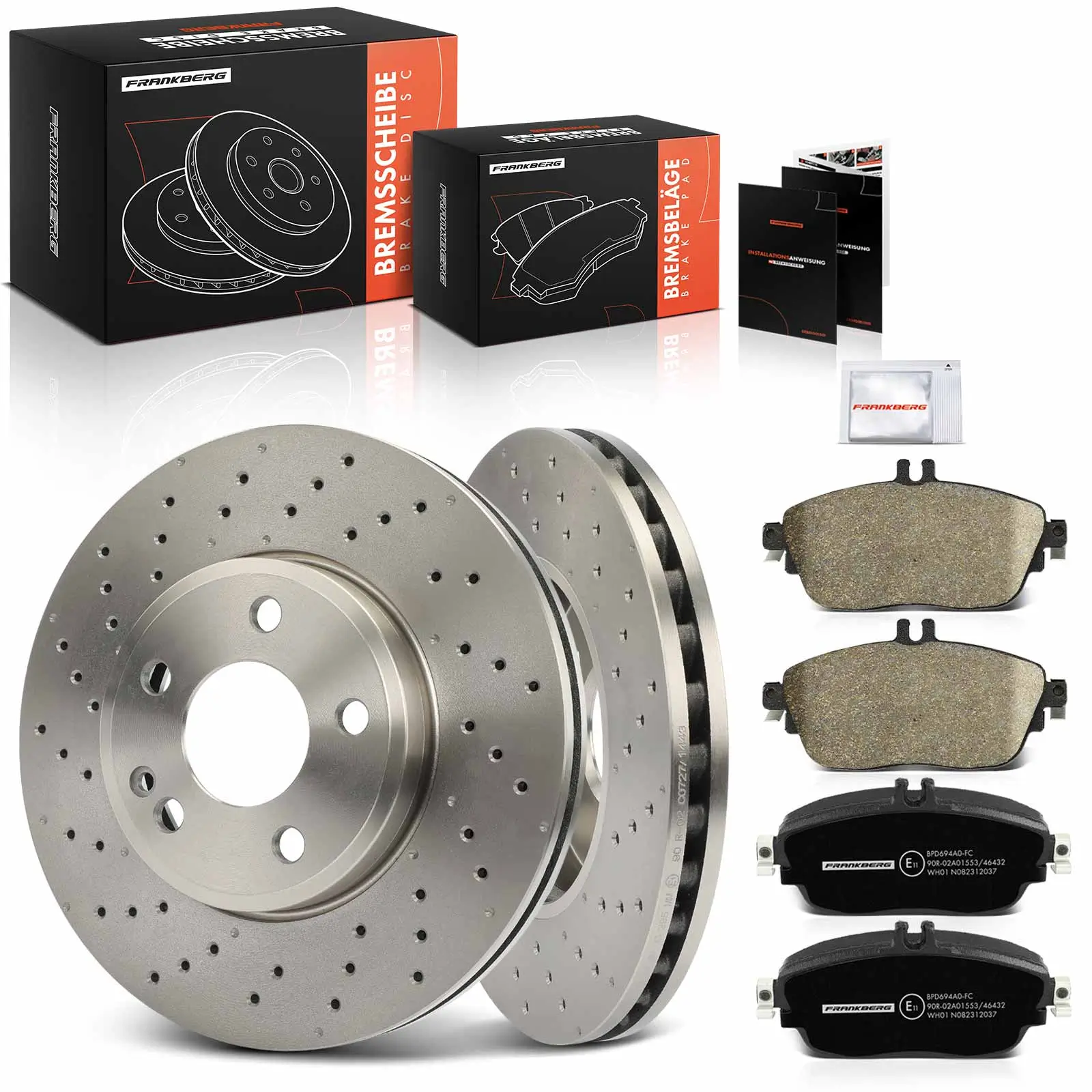 Bremsensatz, Scheibenbremse Vorderachse Frankberg 5481FB0033608