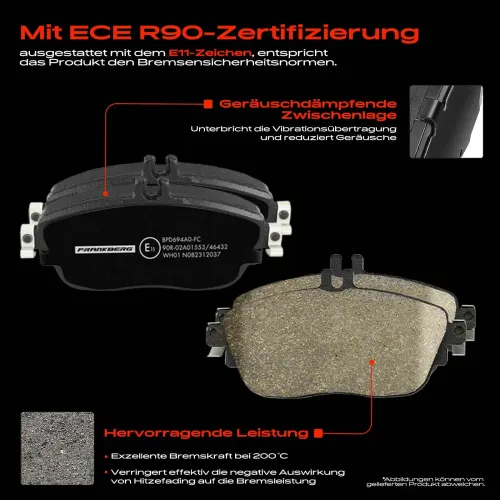 Bremsensatz, Scheibenbremse Vorderachse Frankberg 5481FB0033608 Bild Bremsensatz, Scheibenbremse Vorderachse Frankberg 5481FB0033608