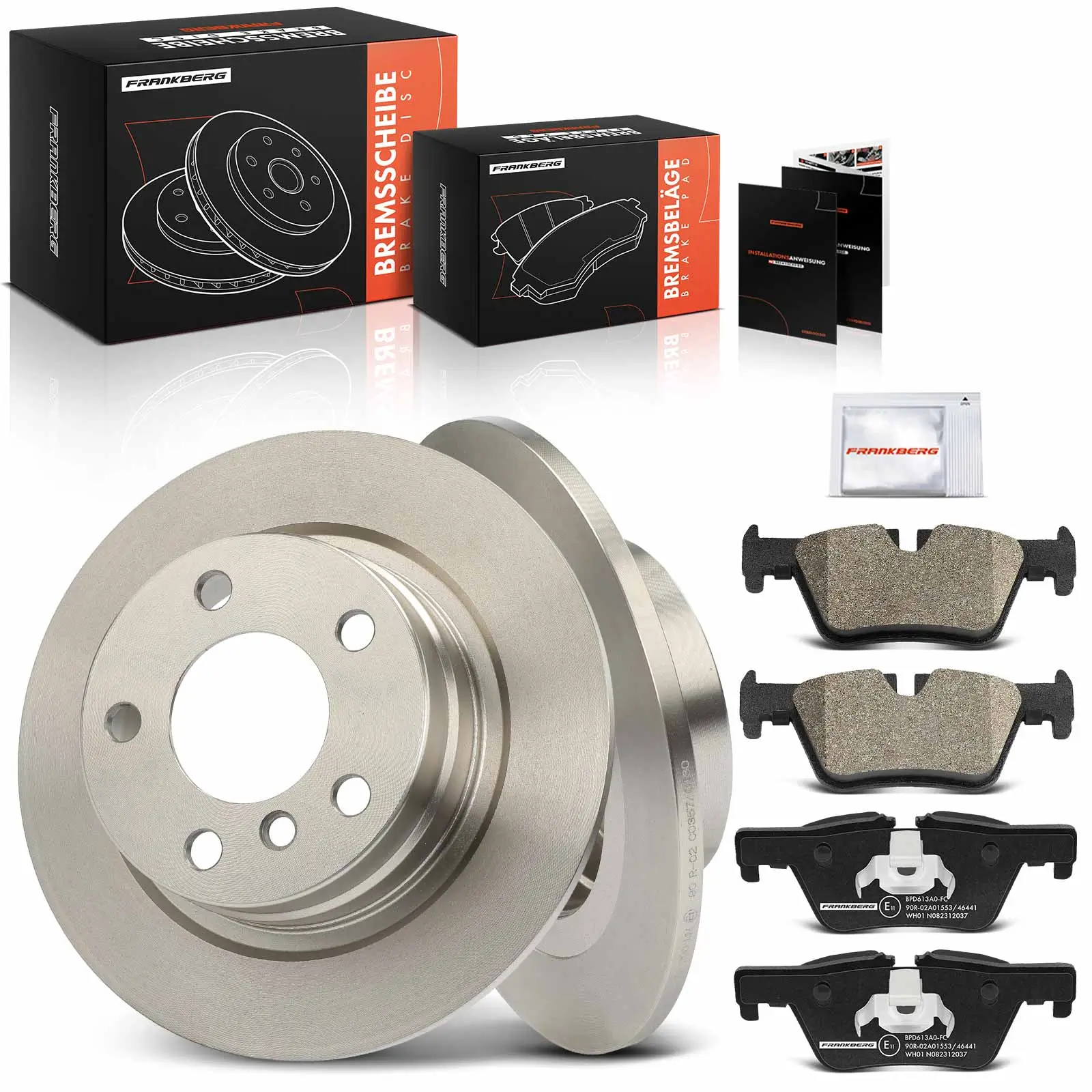 Bremsensatz, Scheibenbremse Hinterachse Frankberg 5481FB0033622