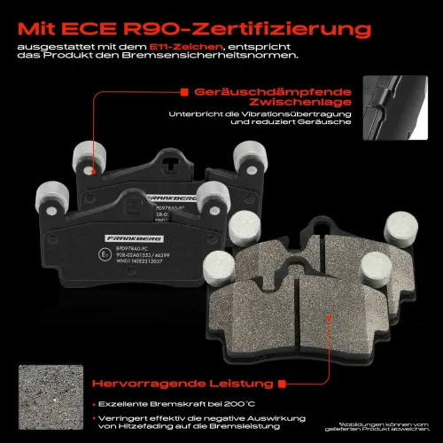 Bremsensatz, Scheibenbremse Hinterachse Frankberg 5481FB0033639 Bild Bremsensatz, Scheibenbremse Hinterachse Frankberg 5481FB0033639