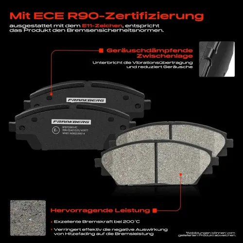 Bremsensatz, Scheibenbremse Vorderachse Frankberg 5481FB0033641 Bild Bremsensatz, Scheibenbremse Vorderachse Frankberg 5481FB0033641