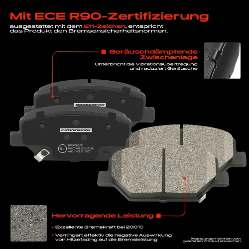 Bremsensatz, Scheibenbremse Vorderachse Frankberg 5481FB0033643 Bild Bremsensatz, Scheibenbremse Vorderachse Frankberg 5481FB0033643