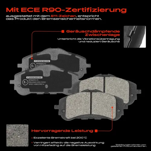 Bremsensatz, Scheibenbremse Vorderachse Frankberg 5481FB0033649 Bild Bremsensatz, Scheibenbremse Vorderachse Frankberg 5481FB0033649