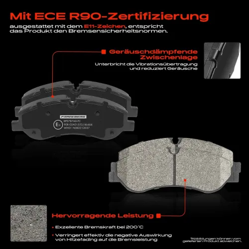 Bremsensatz, Scheibenbremse Vorderachse Frankberg 5481FB0033657 Bild Bremsensatz, Scheibenbremse Vorderachse Frankberg 5481FB0033657