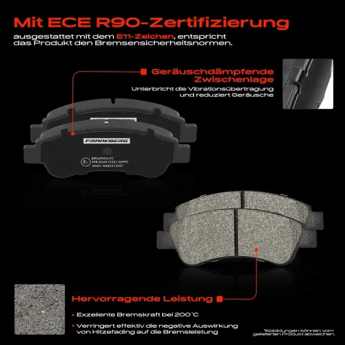 Bremsensatz, Scheibenbremse Hinterachse Frankberg 5481FB0033660 Bild Bremsensatz, Scheibenbremse Hinterachse Frankberg 5481FB0033660