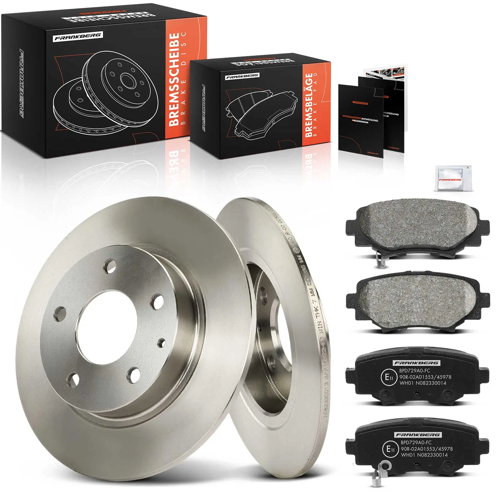 Bremsensatz, Scheibenbremse Hinterachse Frankberg 5481FB0033684