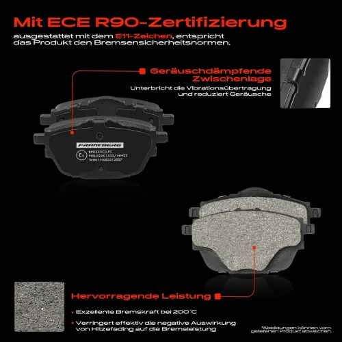 Bremsensatz, Scheibenbremse Hinterachse Frankberg 5481FB0033686 Bild Bremsensatz, Scheibenbremse Hinterachse Frankberg 5481FB0033686