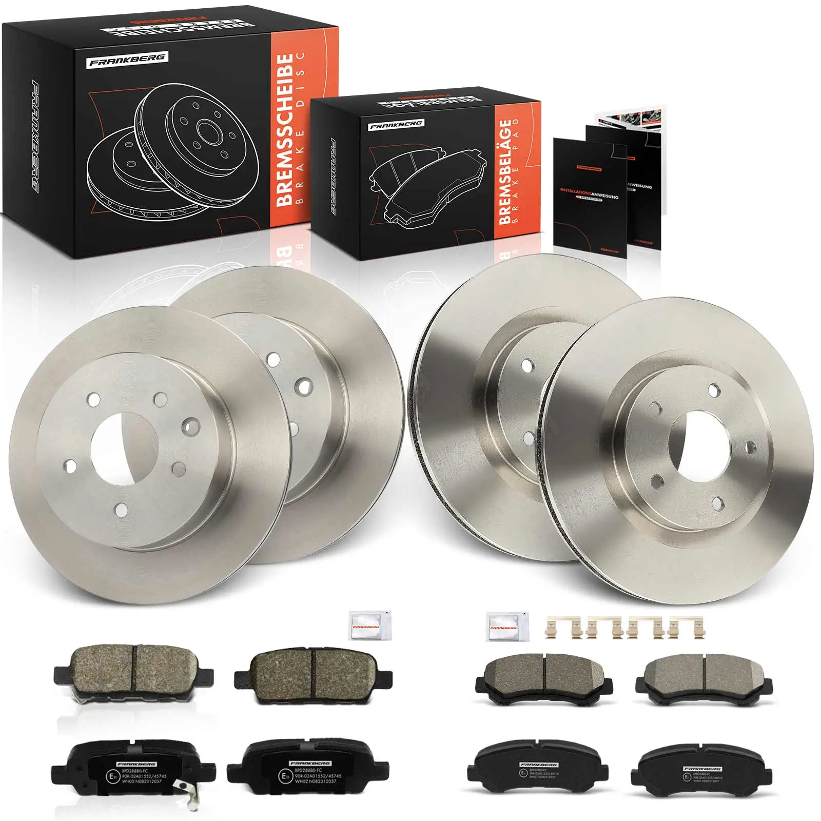 Bremsensatz, Scheibenbremse Vorderachse Hinterachse Frankberg 5481FB0033689