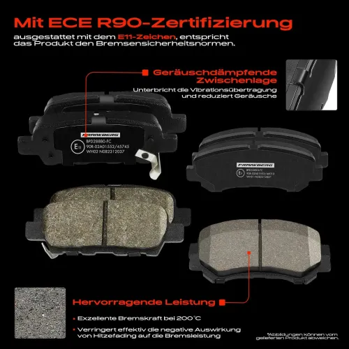 Bremsensatz, Scheibenbremse Vorderachse Hinterachse Frankberg 5481FB0033689 Bild Bremsensatz, Scheibenbremse Vorderachse Hinterachse Frankberg 5481FB0033689