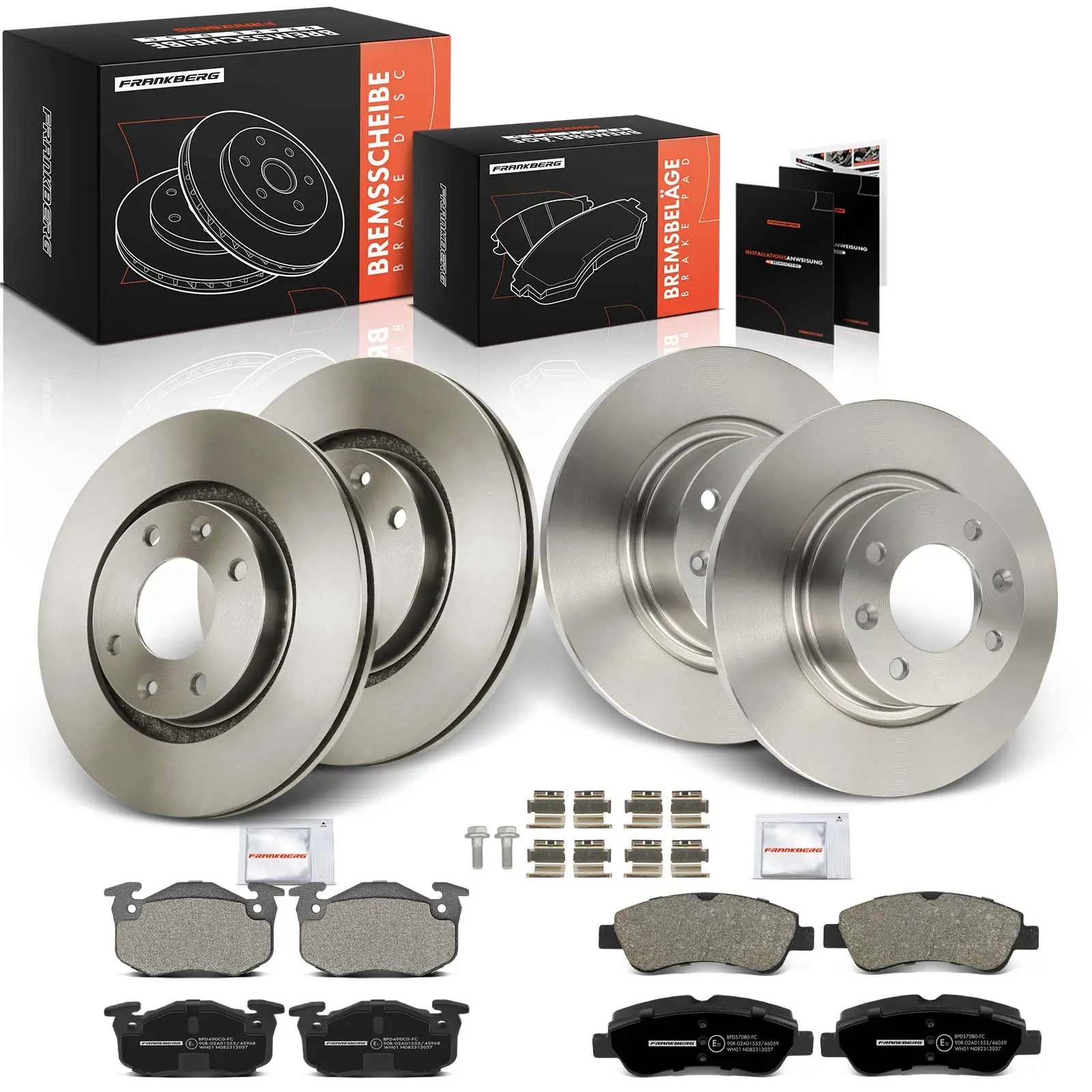 Bremsensatz, Scheibenbremse Vorderachse Hinterachse Frankberg 5481FB0033692