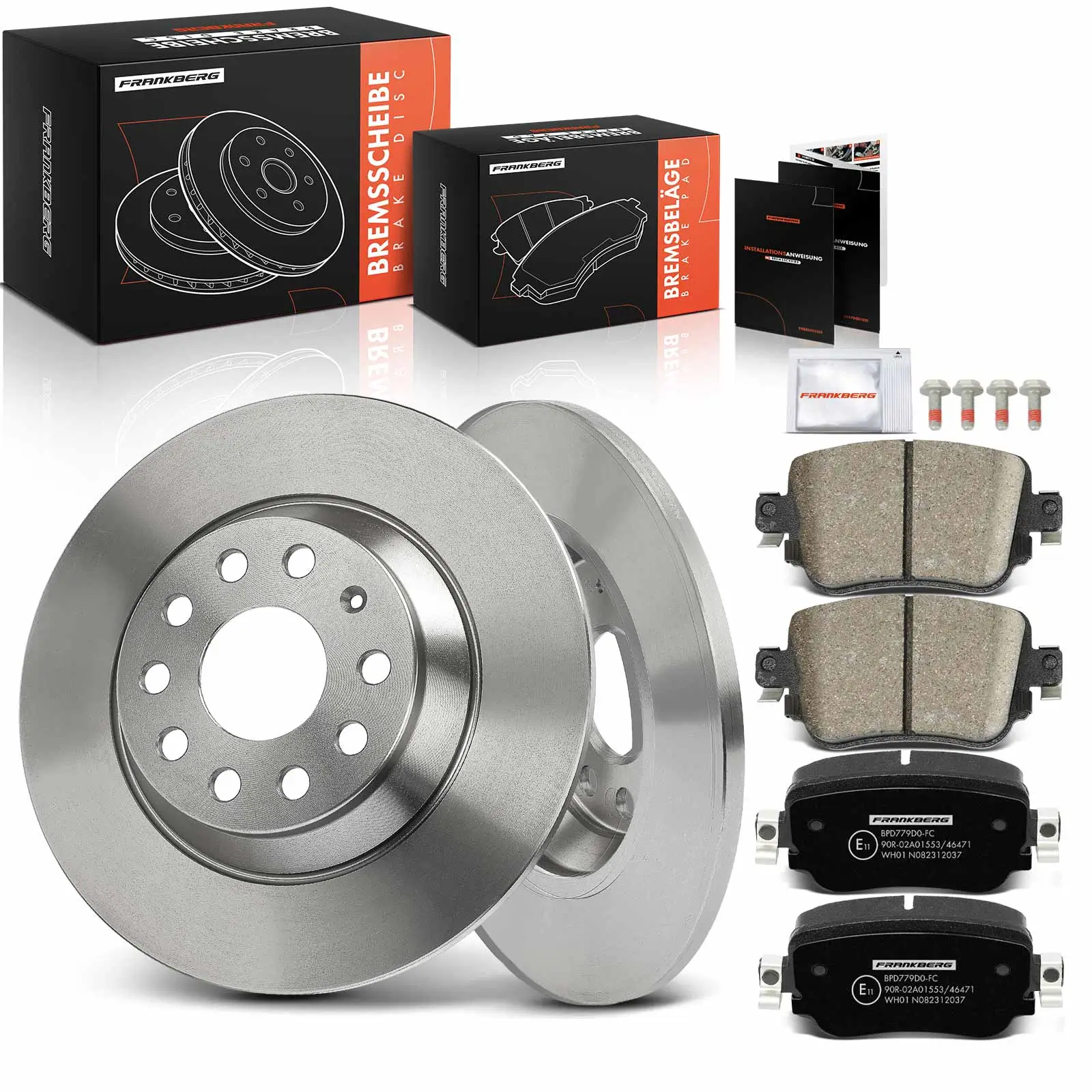 Bremsensatz, Scheibenbremse Hinterachse Frankberg 5481FB0033698