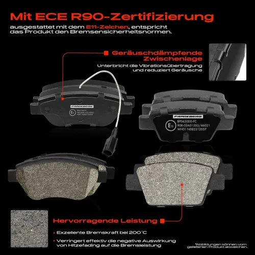 Bremsensatz, Scheibenbremse Vorderachse Hinterachse Frankberg 5481FB0033700 Bild Bremsensatz, Scheibenbremse Vorderachse Hinterachse Frankberg 5481FB0033700