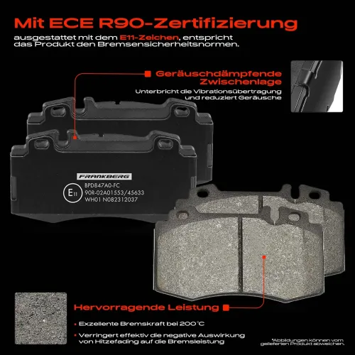 Bremsensatz, Scheibenbremse Vorderachse Frankberg 5481FB0033720 Bild Bremsensatz, Scheibenbremse Vorderachse Frankberg 5481FB0033720