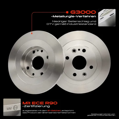 Bremsscheibe Hinterachse Frankberg 5481FB0033739 Bild Bremsscheibe Hinterachse Frankberg 5481FB0033739