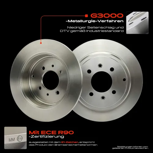 Bremsscheibe Hinterachse Frankberg 5481FB0033741 Bild Bremsscheibe Hinterachse Frankberg 5481FB0033741