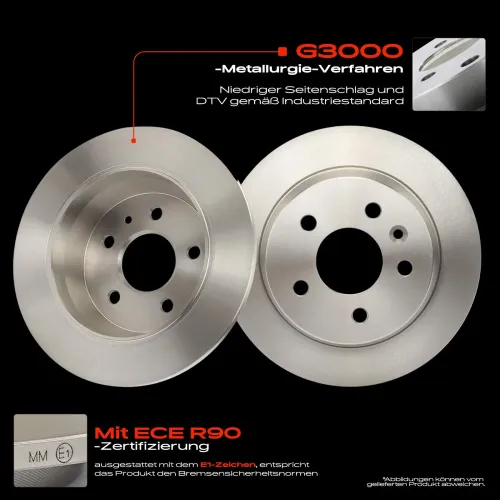 Bremsscheibe Hinterachse Frankberg 5481FB0033750 Bild Bremsscheibe Hinterachse Frankberg 5481FB0033750