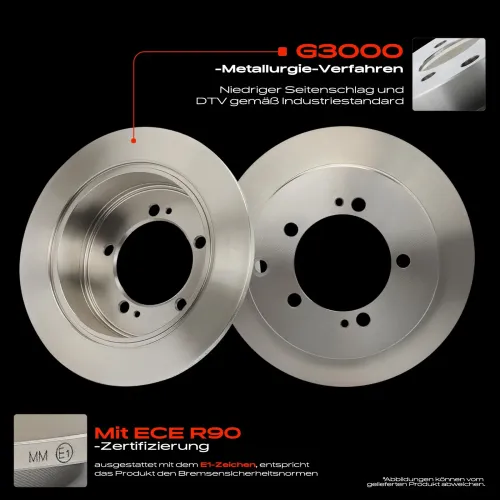 Bremsscheibe Hinterachse Frankberg 5481FB0033790 Bild Bremsscheibe Hinterachse Frankberg 5481FB0033790