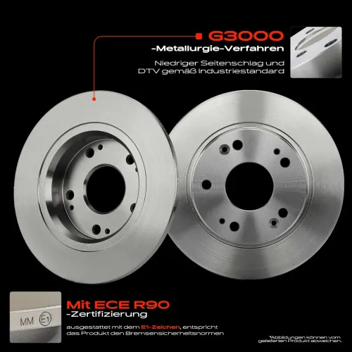 Bremsscheibe Hinterachse Frankberg 5481FB0033800 Bild Bremsscheibe Hinterachse Frankberg 5481FB0033800