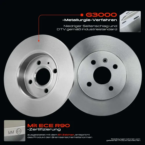 Bremsscheibe Hinterachse Frankberg 5481FB0033801 Bild Bremsscheibe Hinterachse Frankberg 5481FB0033801