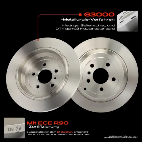 Bremsscheibe Hinterachse Frankberg 5481FB0033827 Bild Bremsscheibe Hinterachse Frankberg 5481FB0033827