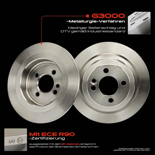 Bremsscheibe Hinterachse Frankberg 5481FB0033852 Bild Bremsscheibe Hinterachse Frankberg 5481FB0033852