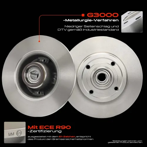 Bremsscheibe Hinterachse Frankberg 5481FB0033858 Bild Bremsscheibe Hinterachse Frankberg 5481FB0033858