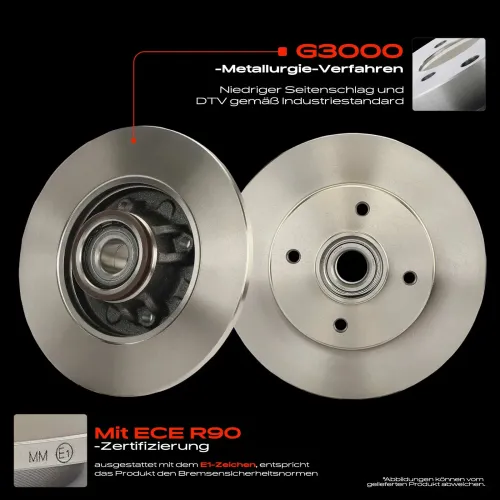 Bremsscheibe Hinterachse Frankberg 5481FB0033862 Bild Bremsscheibe Hinterachse Frankberg 5481FB0033862