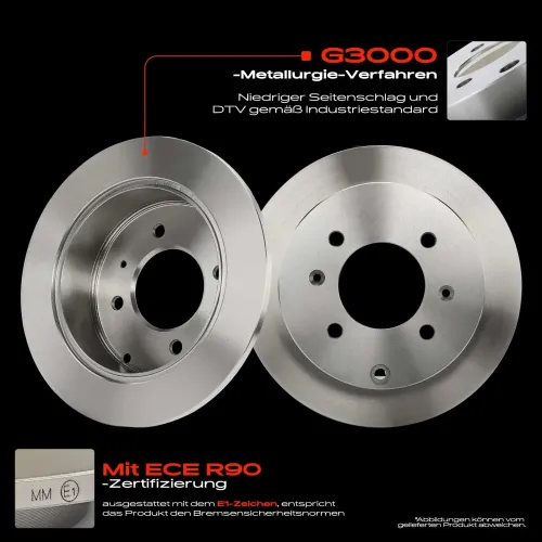 Bremsscheibe Hinterachse Frankberg 5481FB0033874 Bild Bremsscheibe Hinterachse Frankberg 5481FB0033874