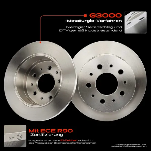 Bremsscheibe Hinterachse Frankberg 5481FB0033886 Bild Bremsscheibe Hinterachse Frankberg 5481FB0033886