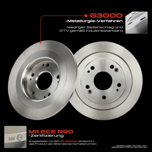 Bremsscheibe Hinterachse Frankberg 5481FB0033888 Bild Bremsscheibe Hinterachse Frankberg 5481FB0033888