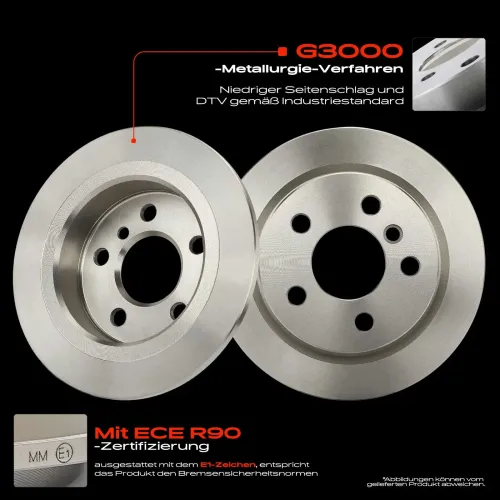 Bremsscheibe Hinterachse Frankberg 5481FB0033892 Bild Bremsscheibe Hinterachse Frankberg 5481FB0033892