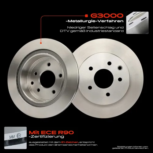 Bremsscheibe Hinterachse Frankberg 5481FB0034032 Bild Bremsscheibe Hinterachse Frankberg 5481FB0034032