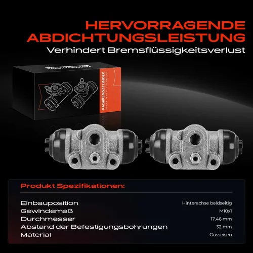 Radbremszylinder Hinterachse beidseitig Frankberg 5481FB0034359 Bild Radbremszylinder Hinterachse beidseitig Frankberg 5481FB0034359