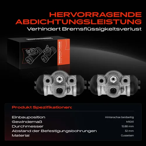 Radbremszylinder Hinterachse beidseitig Frankberg 5481FB0034363 Bild Radbremszylinder Hinterachse beidseitig Frankberg 5481FB0034363