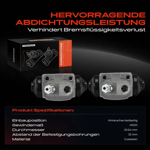 Radbremszylinder Hinterachse beidseitig Frankberg 5481FB0034368 Bild Radbremszylinder Hinterachse beidseitig Frankberg 5481FB0034368