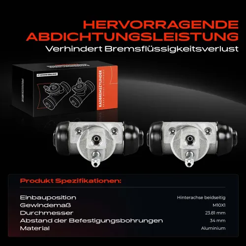 Radbremszylinder Hinterachse beidseitig Frankberg 5481FB0034371 Bild Radbremszylinder Hinterachse beidseitig Frankberg 5481FB0034371