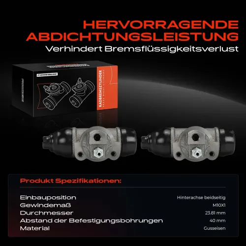 Radbremszylinder Hinterachse beidseitig Frankberg 5481FB0034375 Bild Radbremszylinder Hinterachse beidseitig Frankberg 5481FB0034375