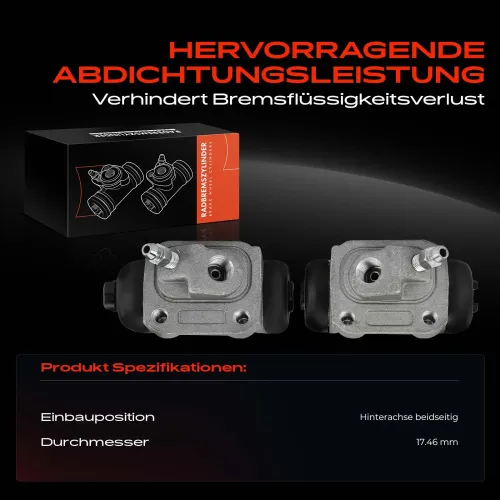 Radbremszylinder Hinterachse beidseitig Frankberg 5481FB0034382 Bild Radbremszylinder Hinterachse beidseitig Frankberg 5481FB0034382