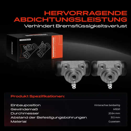 Radbremszylinder Hinterachse beidseitig Frankberg 5481FB0034390 Bild Radbremszylinder Hinterachse beidseitig Frankberg 5481FB0034390