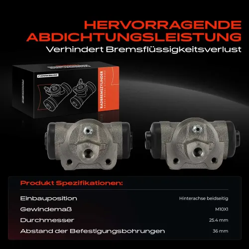 Radbremszylinder Hinterachse beidseitig Frankberg 5481FB0034396 Bild Radbremszylinder Hinterachse beidseitig Frankberg 5481FB0034396