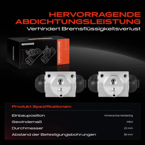 Radbremszylinder Hinterachse beidseitig Frankberg 5481FB0034399 Bild Radbremszylinder Hinterachse beidseitig Frankberg 5481FB0034399