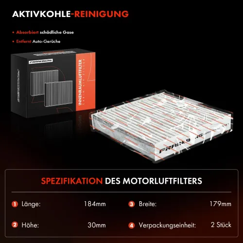 Filter, Innenraumluft Frankberg 5481FB0034611 Bild Filter, Innenraumluft Frankberg 5481FB0034611