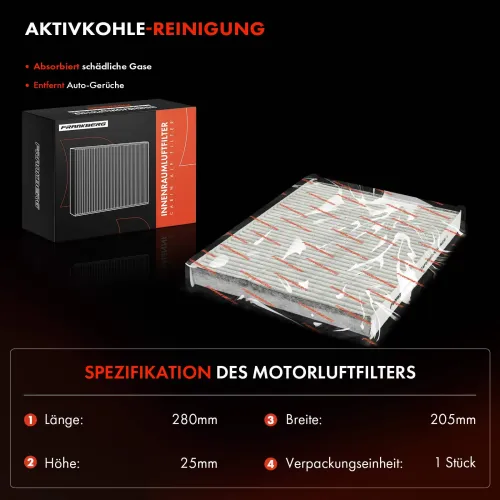 Filter, Innenraumluft Frankberg 5481FB0034649 Bild Filter, Innenraumluft Frankberg 5481FB0034649